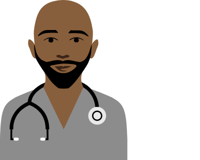 icon of doctor with stethoscope